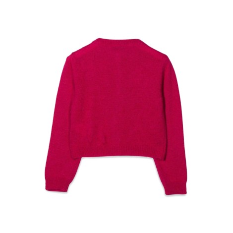 simonetta buttoned crew neck cardigan