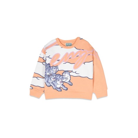 kenzo tigers print crewneck sweatshirt