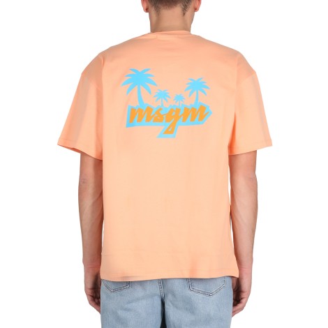 msgm t-shirt with print