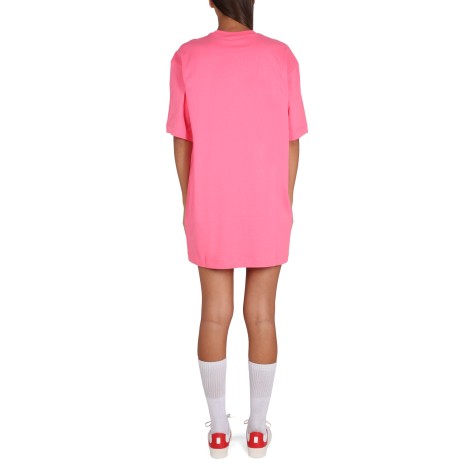 msgm brushed logo dress