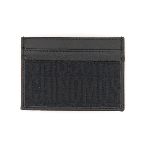 moschino monogram card holder