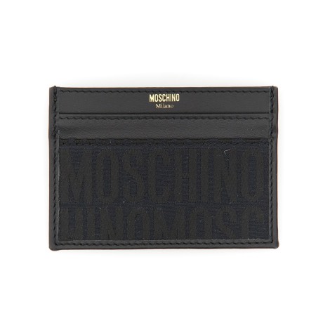 moschino monogram card holder