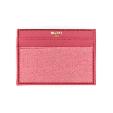 moschino monogram card holder