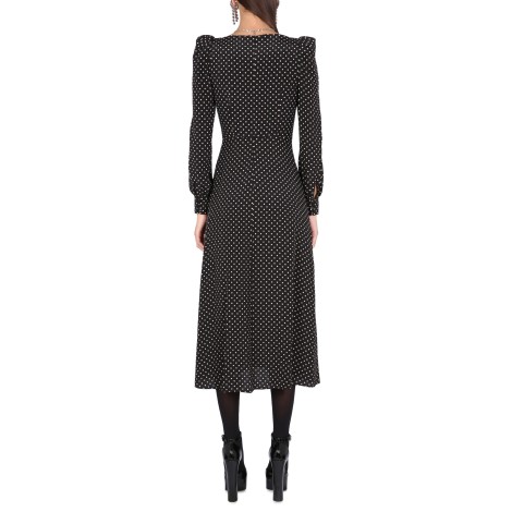 alessandra rich polka dot silk dress