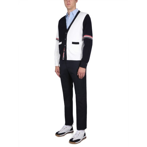 thom browne v-neck cardigan