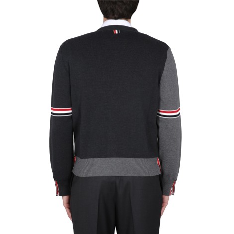 thom browne v-neck cardigan