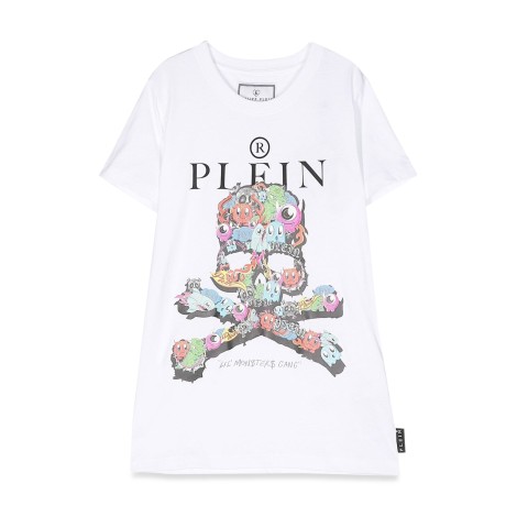 philipp plein maxi t-shirt skull