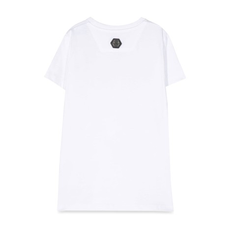 philipp plein maxi t-shirt skull