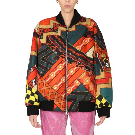 etro patchwork bomber jacket