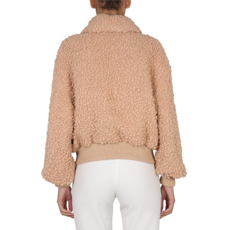 stella mccartney wool blend bomber jacket