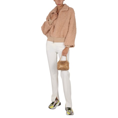 stella mccartney wool blend bomber jacket