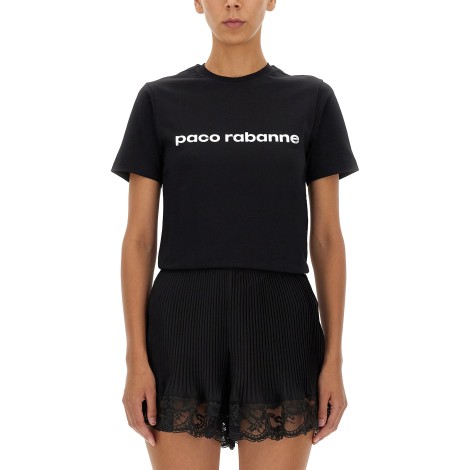 paco rabanne logo print t-shirts