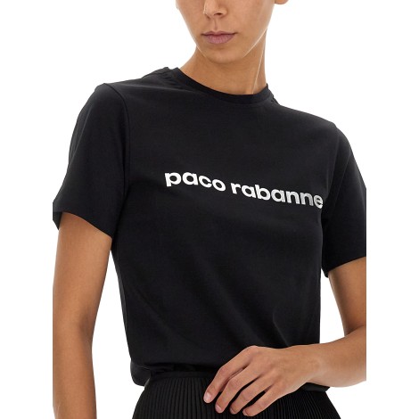 paco rabanne logo print t-shirts