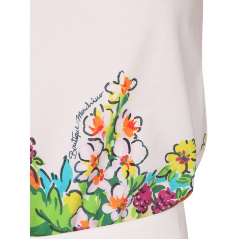 boutique moschino flower and fruit print top