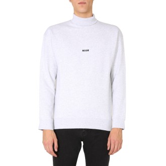 msgm tall neck sweatshirt