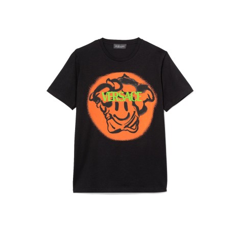 versace t-shirt jersey + st. medusa emoji-logo