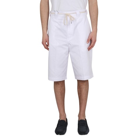 drôle de monsieur cotton blend bermuda shorts