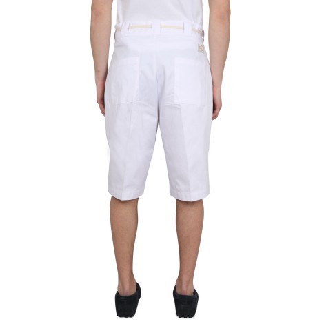 drôle de monsieur cotton blend bermuda shorts