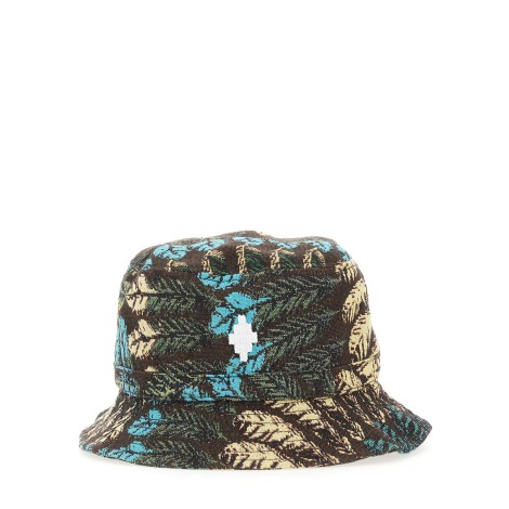 marcelo burlon county of milan bucket hat aop feathers