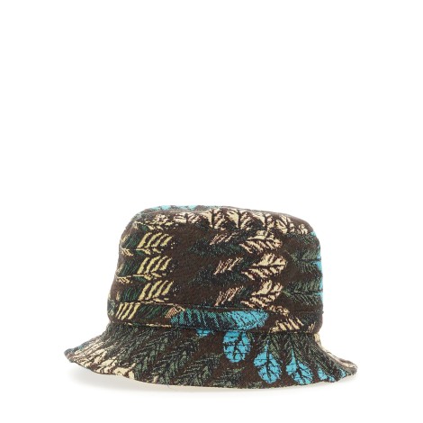 marcelo burlon county of milan bucket hat aop feathers