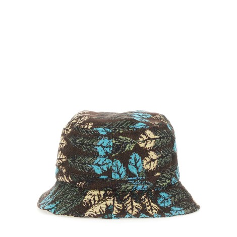 marcelo burlon county of milan bucket hat aop feathers