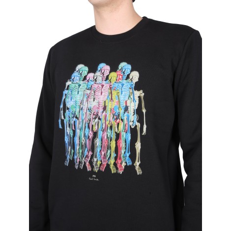 ps by paul smith skull print sweatshirt