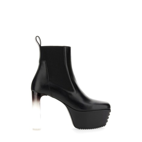 rick owens minimal grill beatle boot