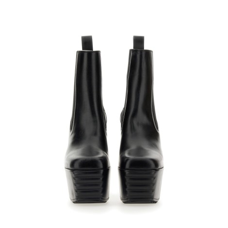 rick owens minimal grill beatle boot