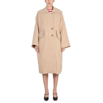 patou wool maxi coat