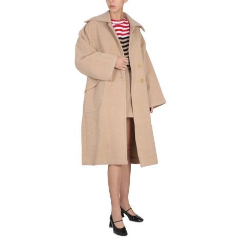 patou wool maxi coat