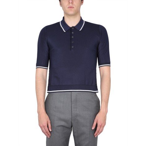 thom browne polo in pique.