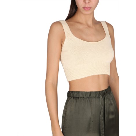 aspesi cotton crop top