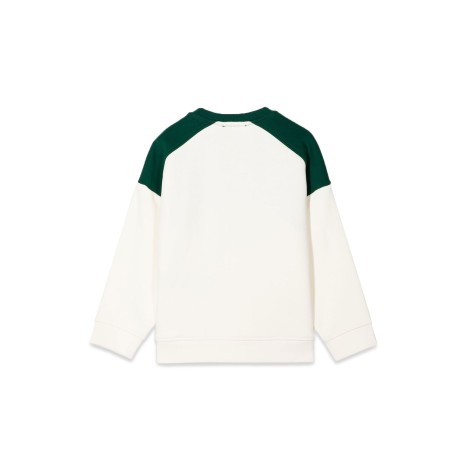 emporio armani two-tone crewneck sweatshirt