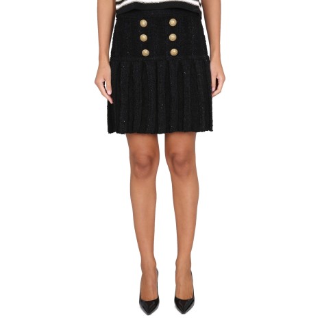 balmain skirt with buttons