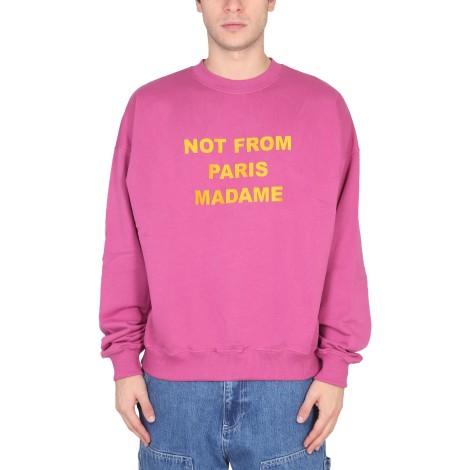 drôle de monsieur slogan sweatshirt