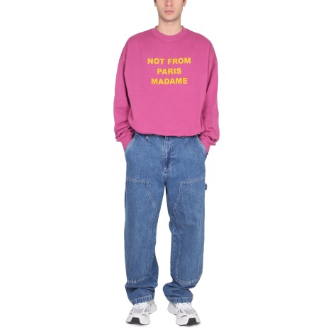 drôle de monsieur slogan sweatshirt