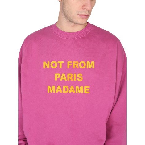 drôle de monsieur slogan sweatshirt