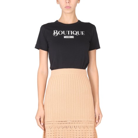 boutique moschino logo print t-shirt