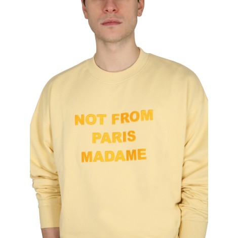 drôle de monsieur slogan sweatshirt