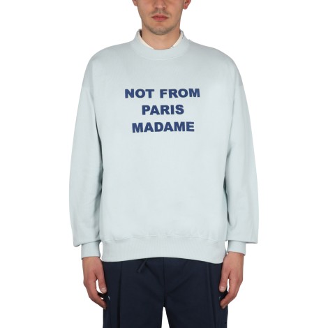 drôle de monsieur slogan sweatshirt