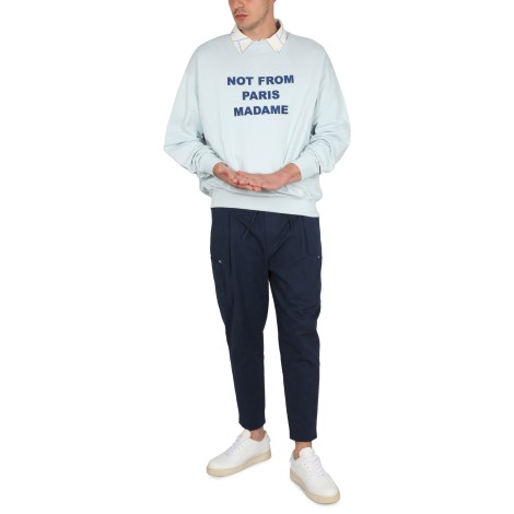 drôle de monsieur slogan sweatshirt