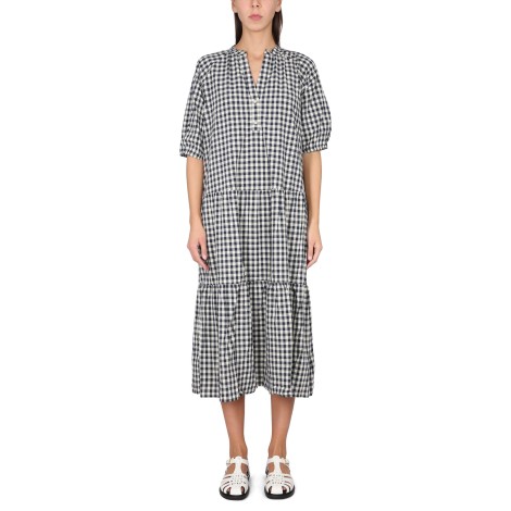 woolrich check pattern dress