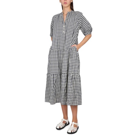 woolrich check pattern dress