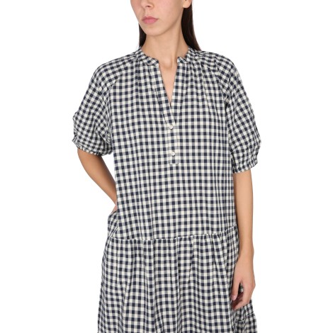 woolrich check pattern dress