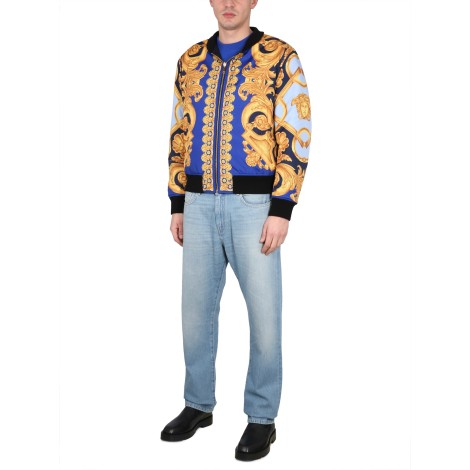 versace double-face bomber jacket baroque 660