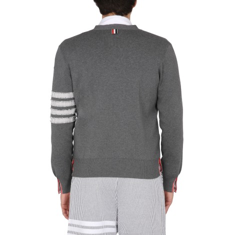 thom browne 4 bar stripe cardigan