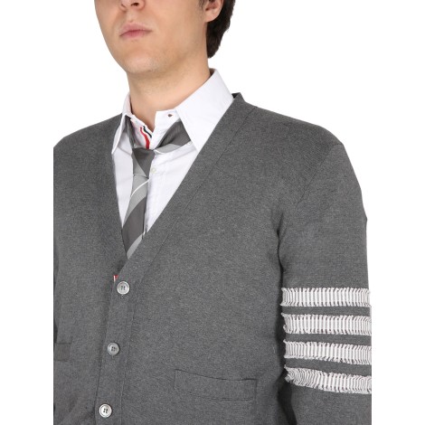 thom browne 4 bar stripe cardigan