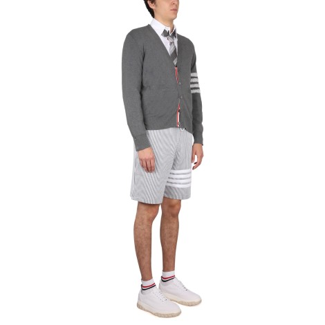 thom browne 4 bar stripe cardigan