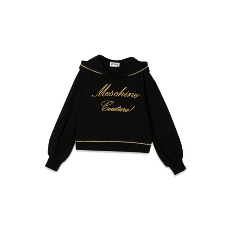 moschino logo hoodie