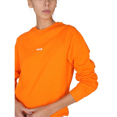 msgm sweatshirt with micro logo